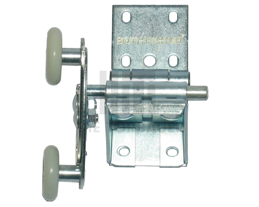 Baugr. Seitenbeschlag Rollenhalter Tandem einfach mit Logo