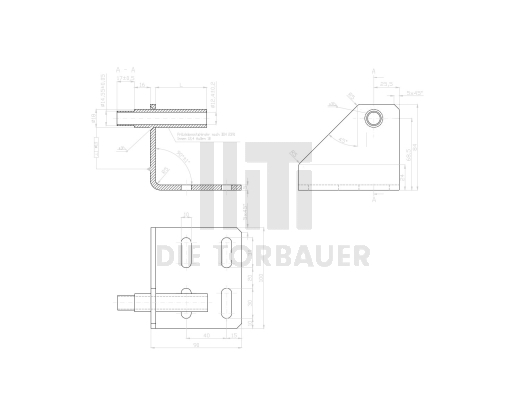 Baugr. Seitenbeschlag Umlenkrolle AFH