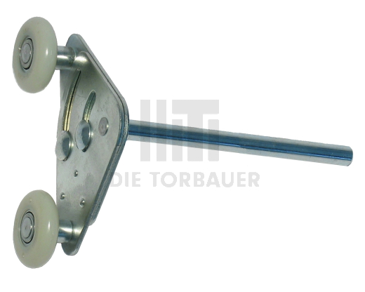 Tandemlaufrolle lang 12 mm verzinkt