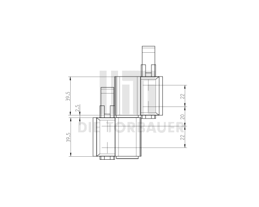 Hahnband 2-teilig KURZ EV/EV1