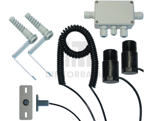 Baugr. Anschlussset E.-Antrieb für Tor mit Tür und opt. UK Dig. TX2/3