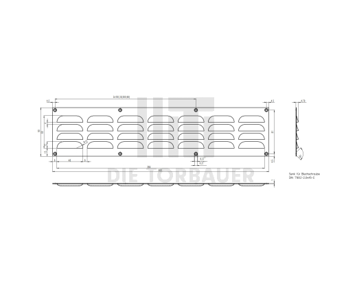 Baugr. Alu-Lüftungsblech