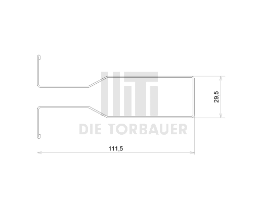 Stahl-Omega-Profil 110 mm verzinkt