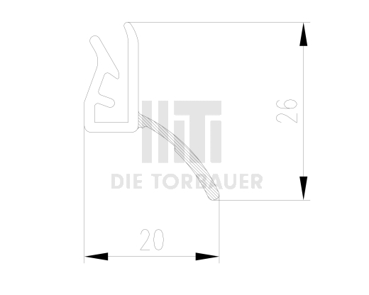 Zargendichtung 80/105mm