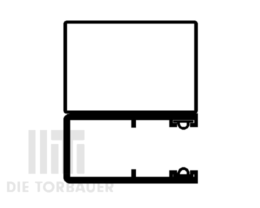 Laufschiene B 80/60 D