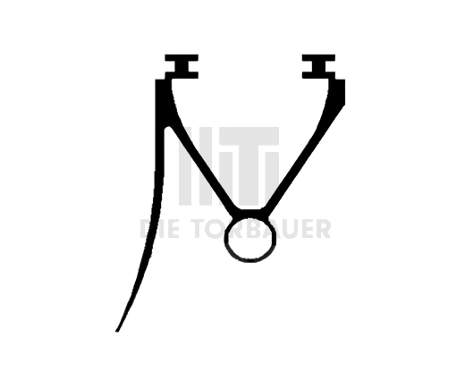 Optische Unterkontaktschiene Sektionaltor
