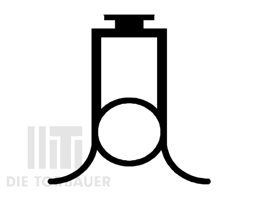 Optische Unterkontaktschiene Rolltor