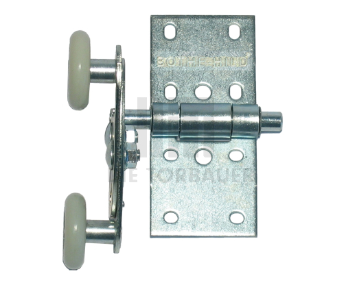 Baugr. Seitenbeschlag Tandemlaufrolle einfach mit Logo verzinkt