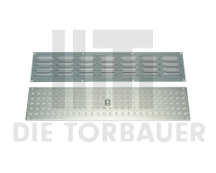 Baugr. Alu-Lüftungsblech mit Schieber