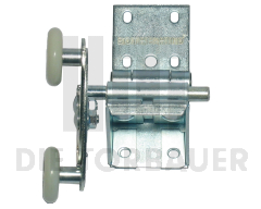 Baugr. Seitenbeschlag Rollenhalter Tandem einfach mit Logo