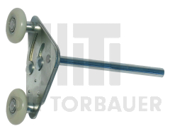 Tandemlaufrolle lang 12 mm verzinkt