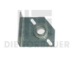 Lagerkonsole 67 mm für rechtsgewickelte Feder oder Montage von innen rechts