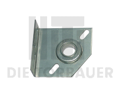 Lagerkonsole 67 mm für linksgewickelte Feder oder Montage von innen links