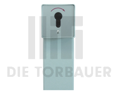 Standsäule Aluminium E6/EV1 mit Schlüsseltaster 1-Befehl