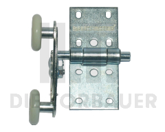 Baugr. Seitenbeschlag Tandemlaufrolle einfach mit Logo verzinkt